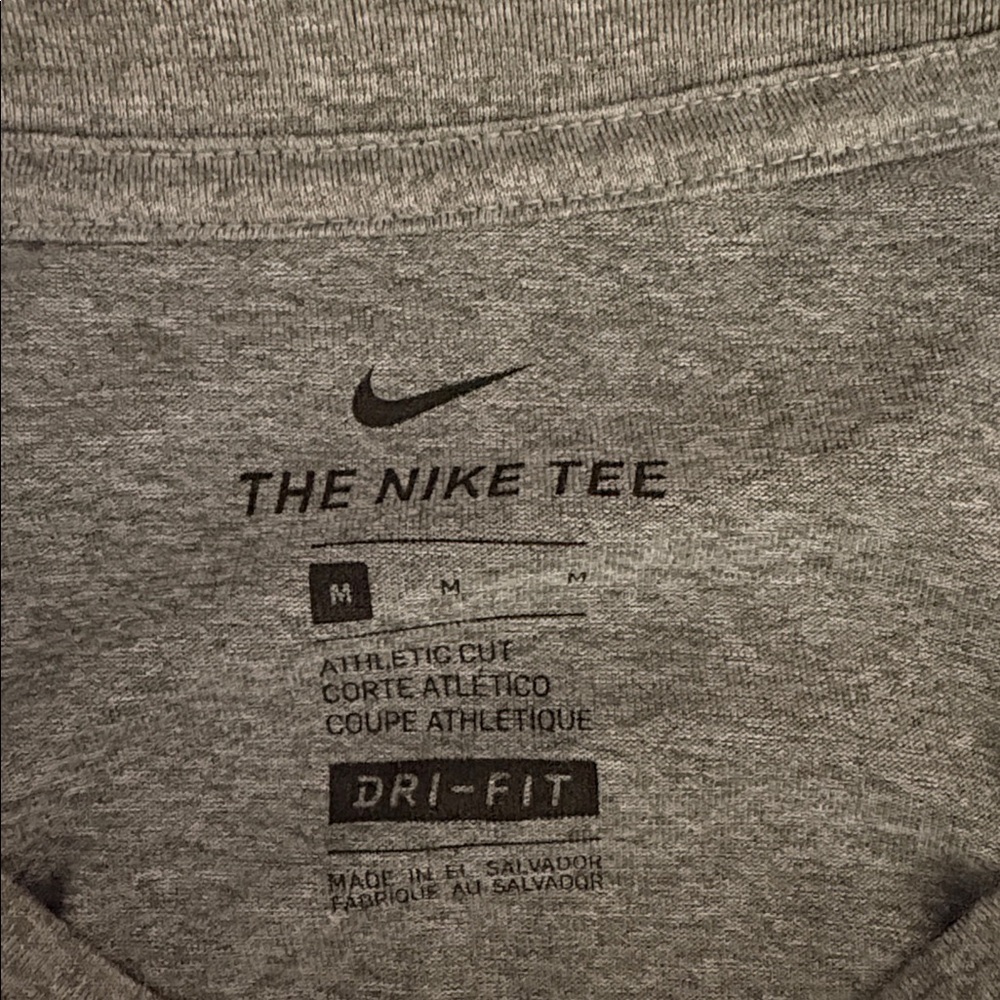 Jordan Men's Gray Michigan Long Sleeve Tee - Picture 4 of 4
